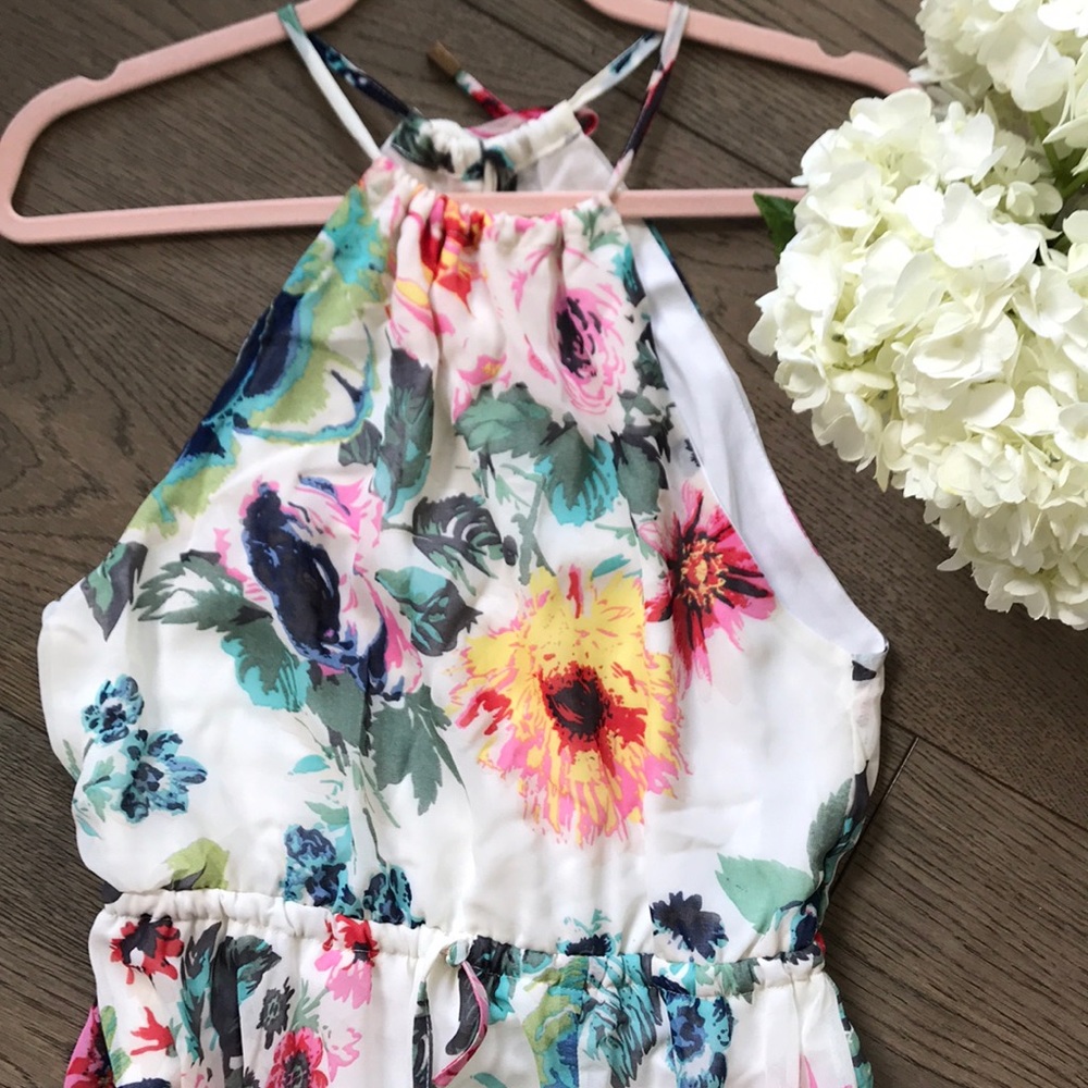 Flowered maxi dress